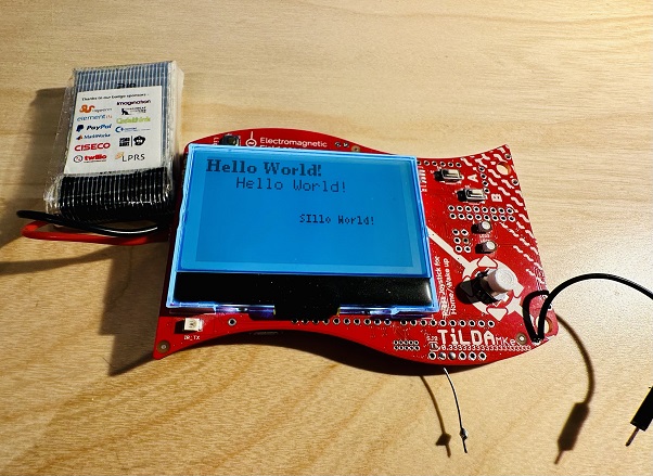 Writing to the display